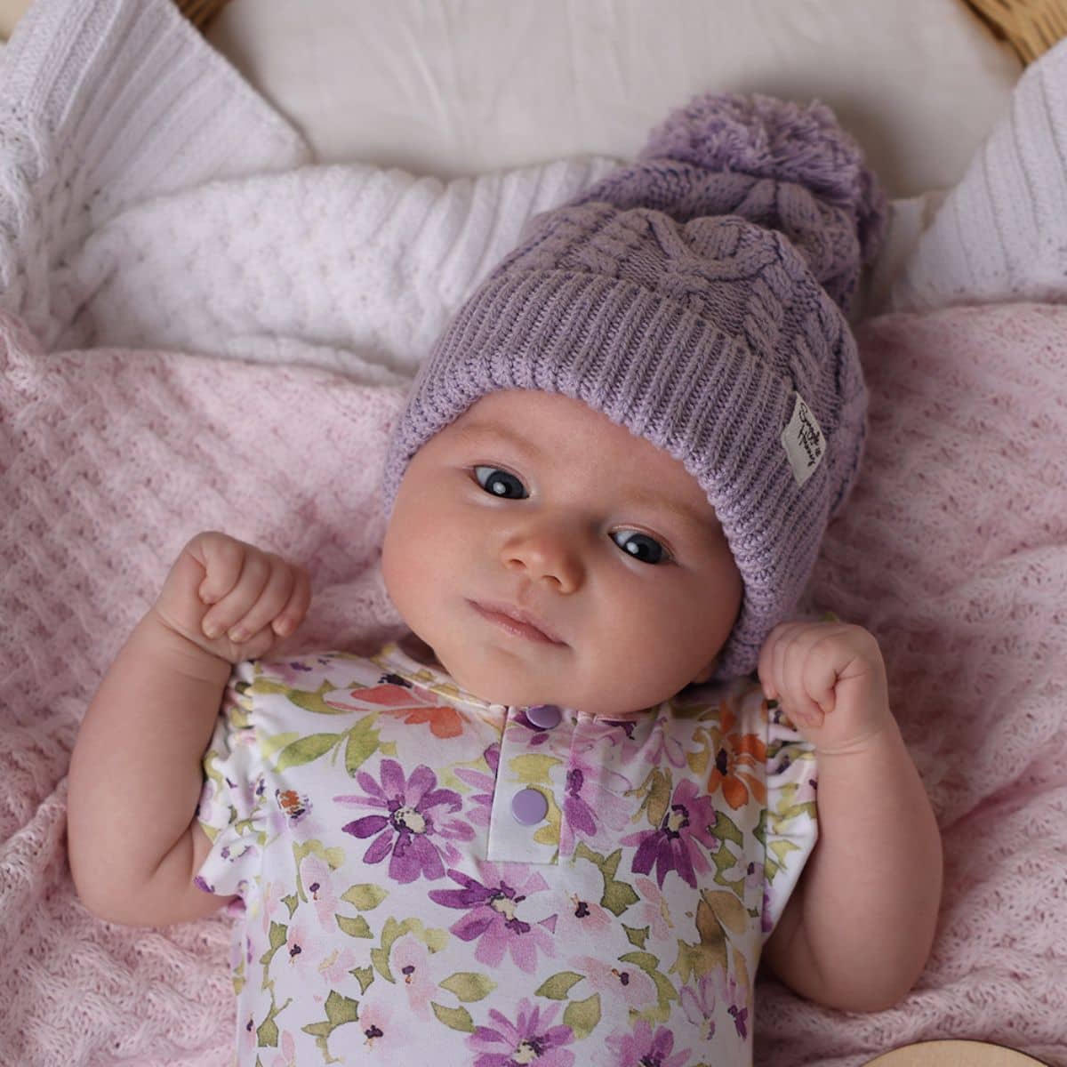 Snuggle Hunny Knit Beanie - Lavender