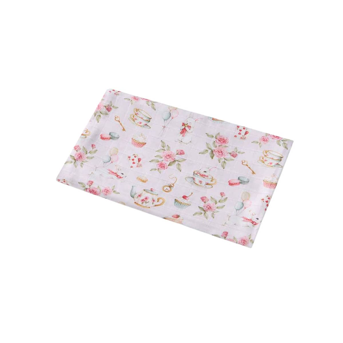 Snuggle Hunny Muslin Wrap - Alice's Tea Party