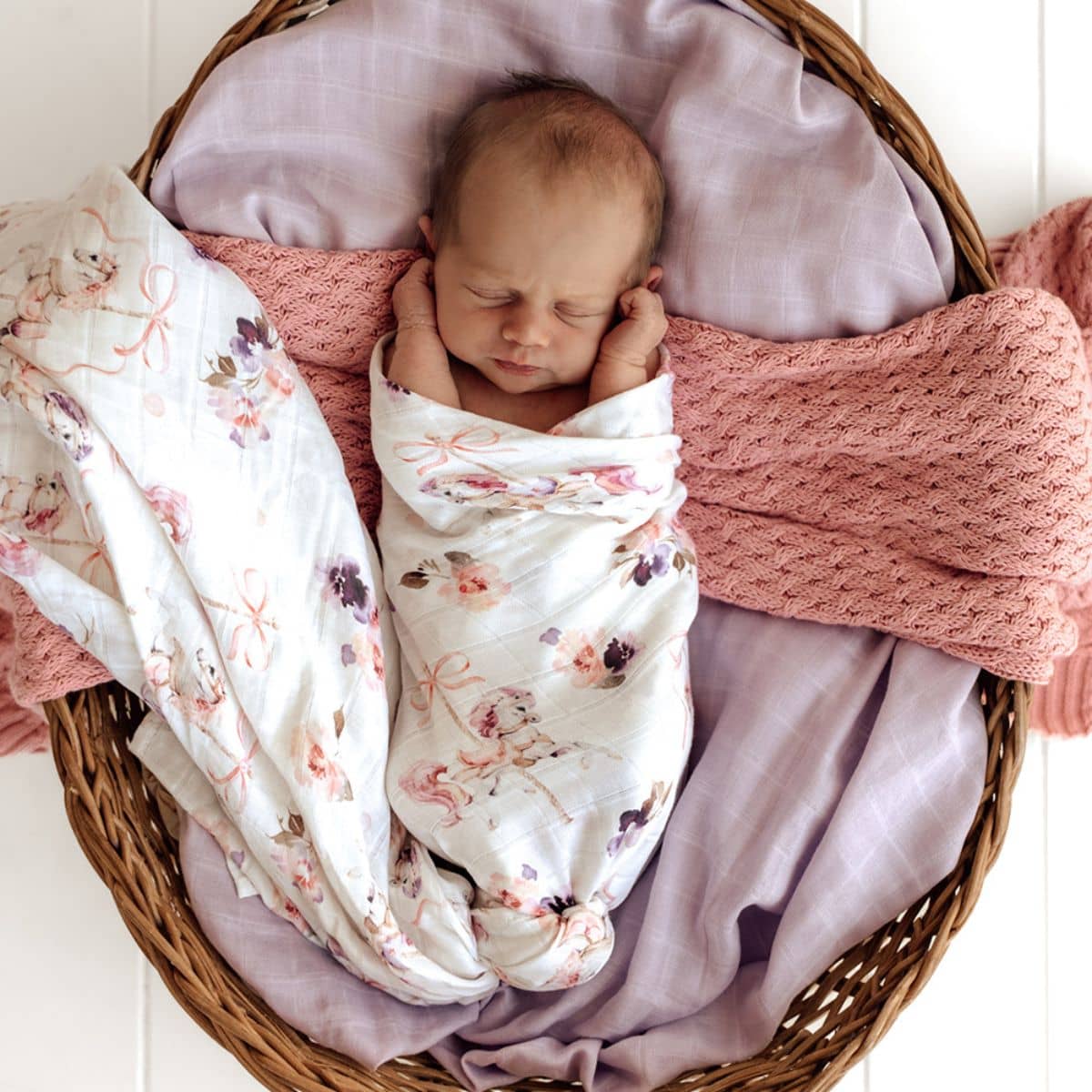 Snuggle Hunny Muslin Wrap - Carousel