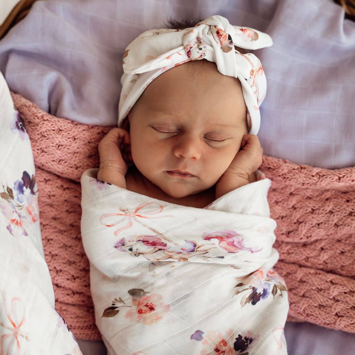 Snuggle Hunny Muslin Wrap - Carousel