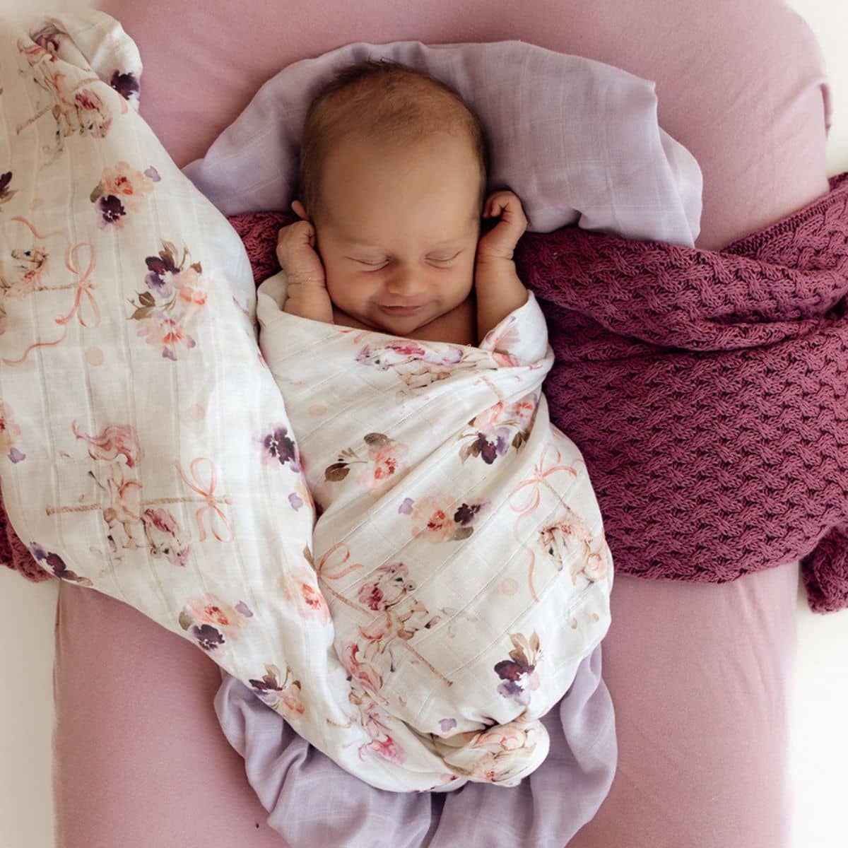 Snuggle Hunny Muslin Wrap - Carousel
