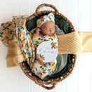 Snuggle Hunny Muslin Wrap - Citrus Squeeze