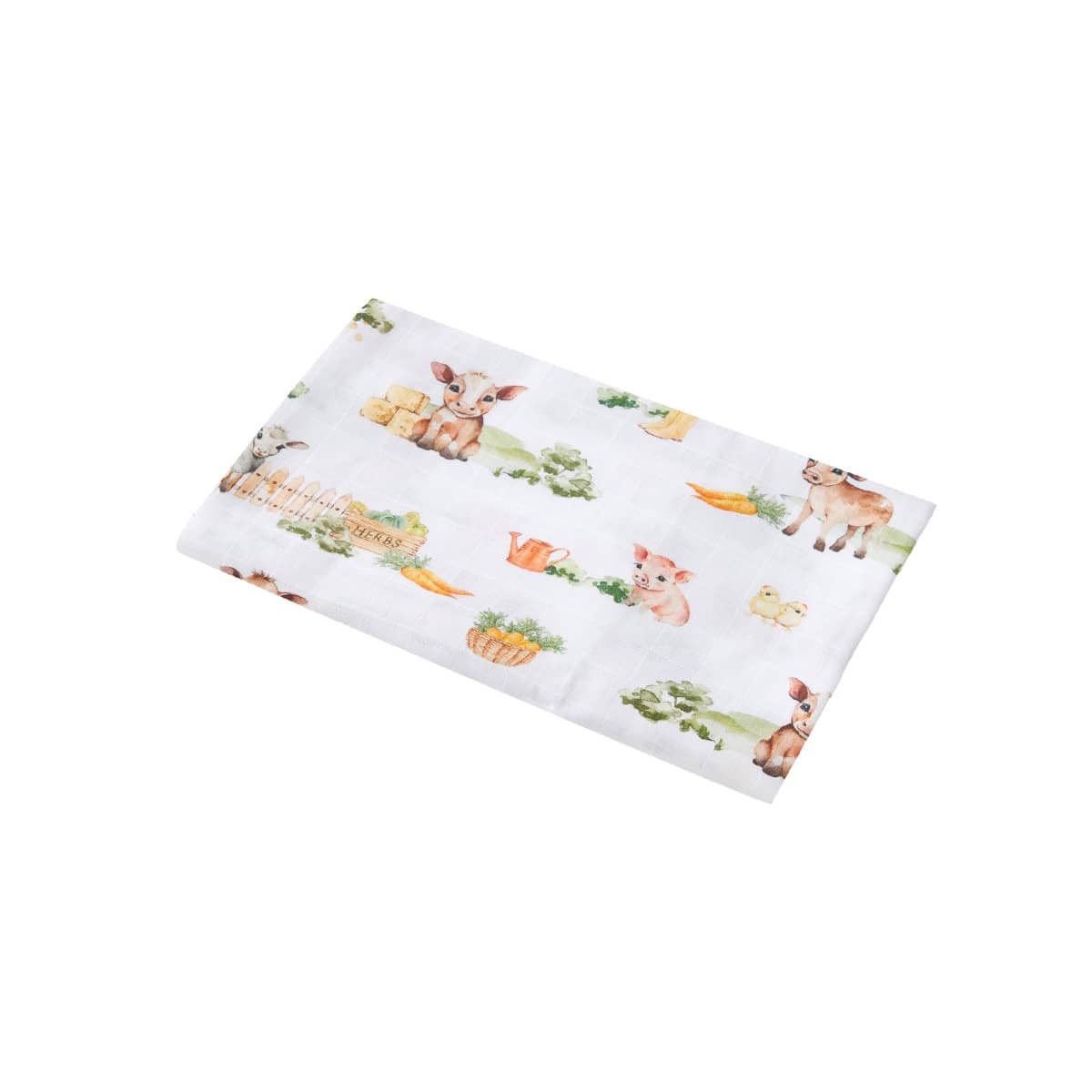 Snuggle Hunny Organic Muslin Wrap - Farm