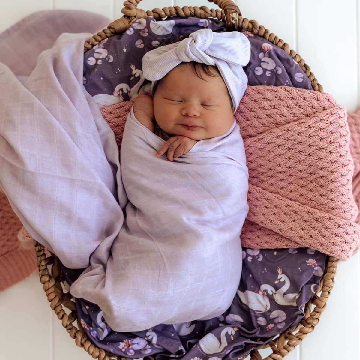 Snuggle Hunny Muslin Wrap - Lavender