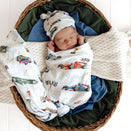 Snuggle Hunny Muslin Wrap - Little Racers