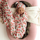 Snuggle Hunny Muslin Wrap - Strawberry