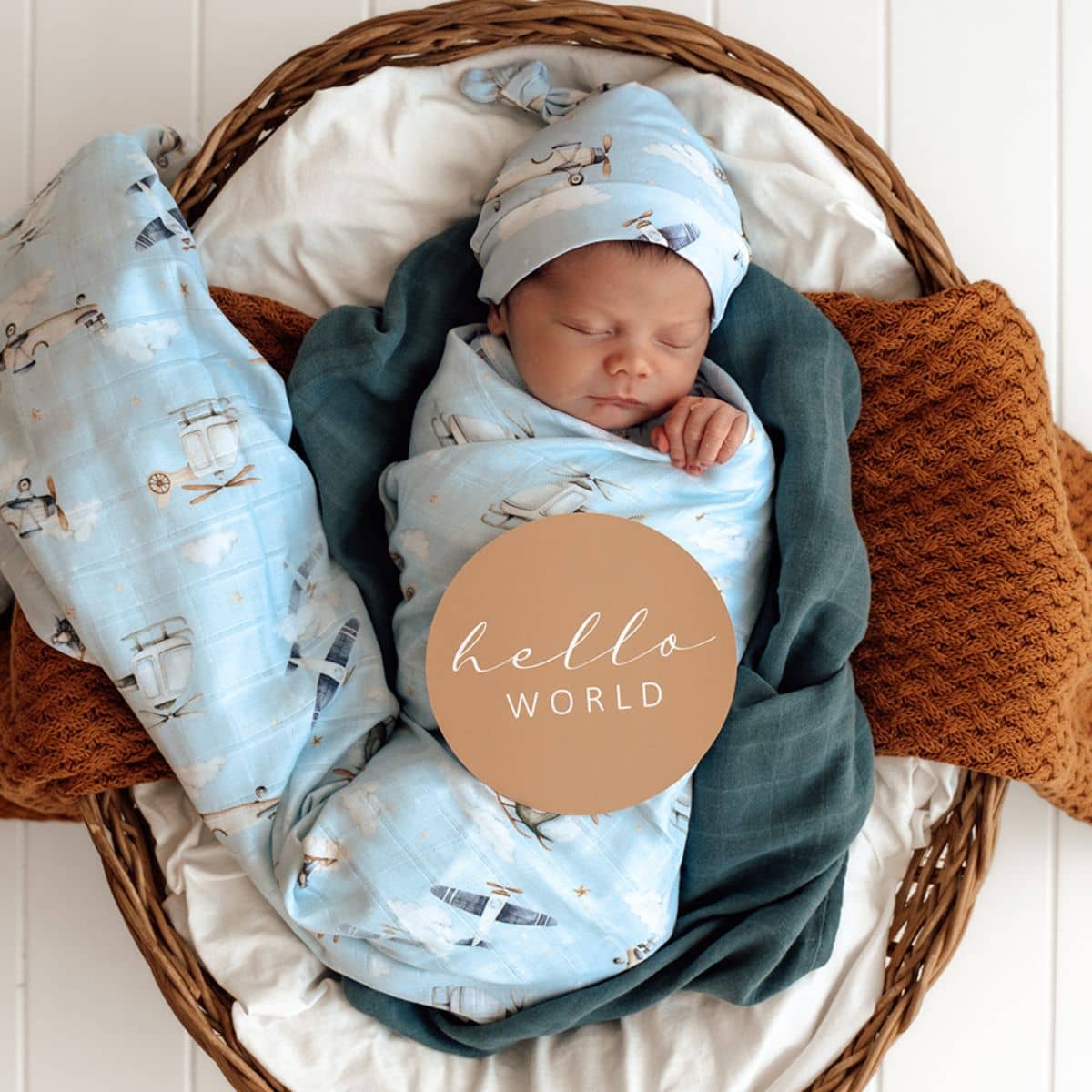 Snuggle Hunny Muslin Wrap - Taking Flight