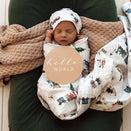 Snuggle Hunny Muslin Wrap - Trains