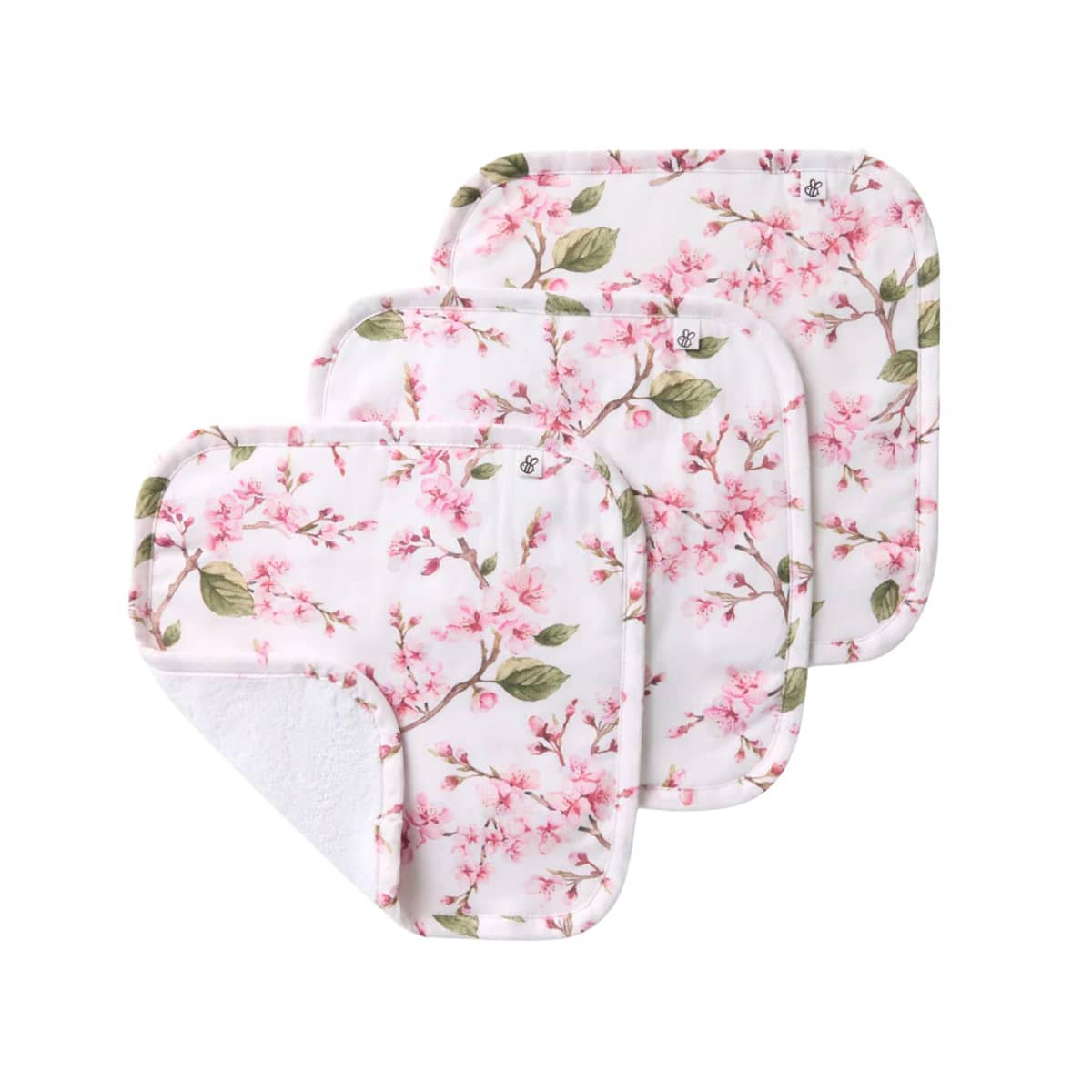 Snuggle Hunny Wash Cloths - Cherry Blossom
