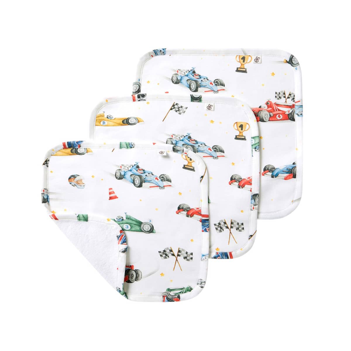 Snuggle Hunny Wash Cloths - Little Racers