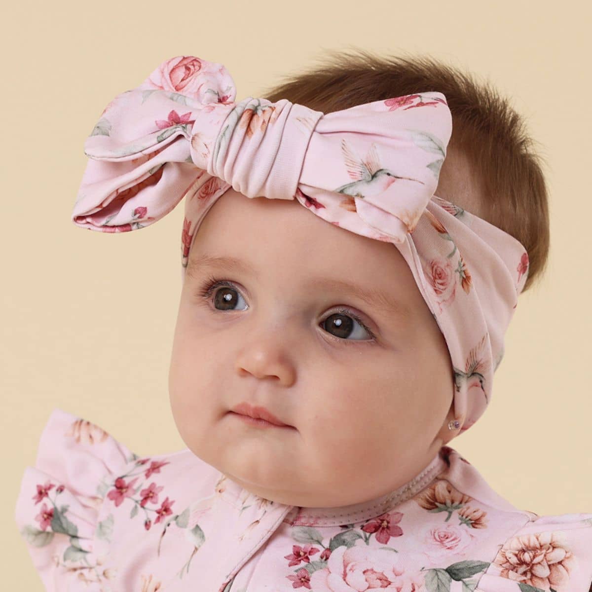 Snuggle Hunny Oversized Bow - Birds & Bloom
