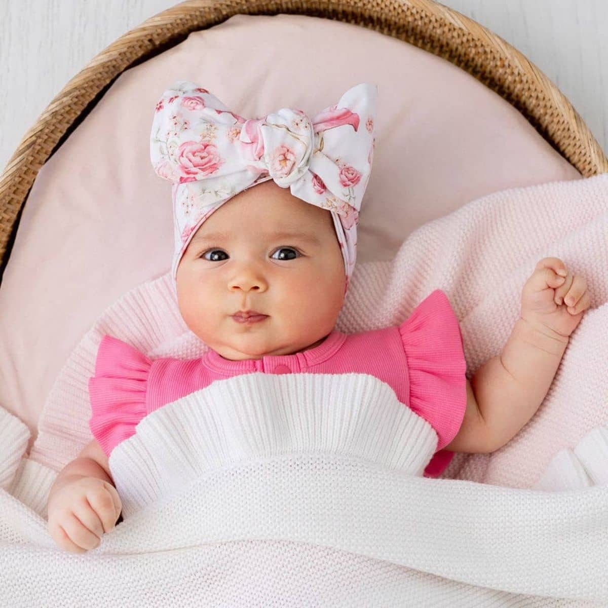 Snuggle Hunny Oversized Bow - Flamingos
