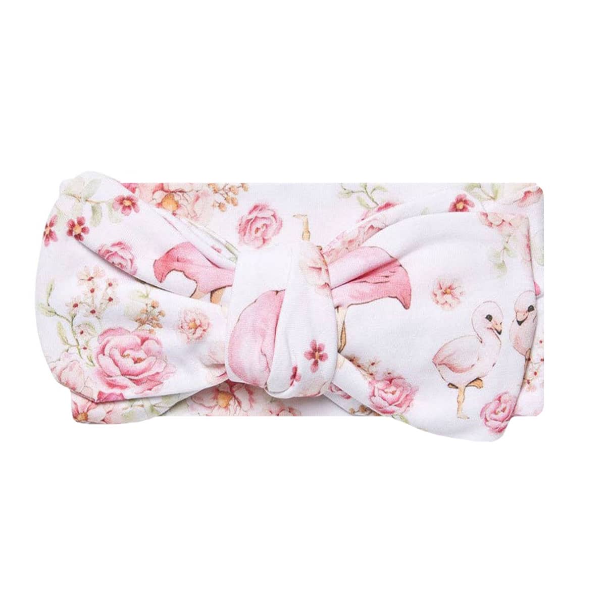 Snuggle Hunny Oversized Bow - Flamingos