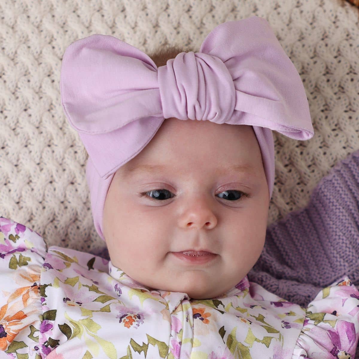 Snuggle Hunny Oversized Bow - Lilac