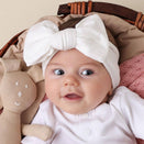 Snuggle Hunny Oversized Bow - Milk
