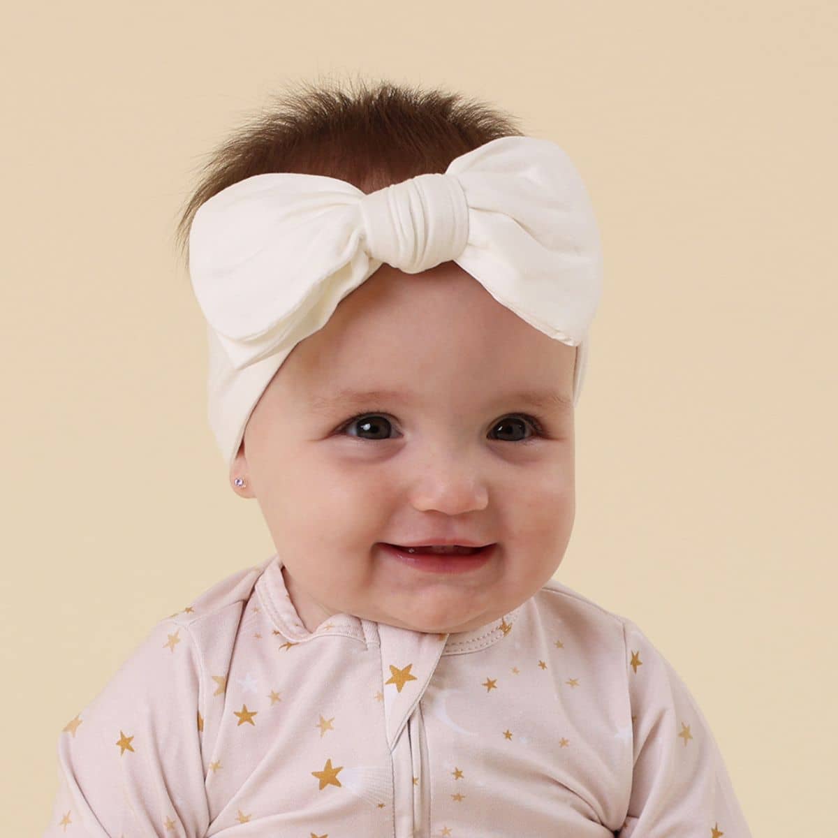 Snuggle Hunny Oversized Bow - Milk