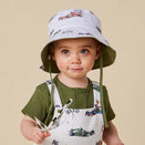 Snuggle Hunny Reversible Cotton Bucket Hat - Little Racers