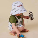 Snuggle Hunny Reversible Cotton Bucket Hat - Little Racers
