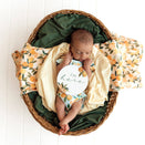 Snuggle Hunny Reversible Milestone Cards - Citrus Squeeze and Peach