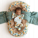 Snuggle Hunny Reversible Milestone Cards - Citrus Squeeze and Peach