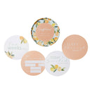 Snuggle Hunny Reversible Milestone Cards - Citrus Squeeze and Peach