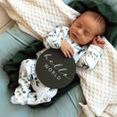 Snuggle Hunny Reversible Milestone Cards - Eden and Olive