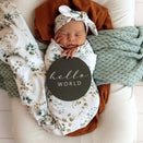 Snuggle Hunny Reversible Milestone Cards - Eden and Olive