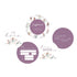 Snuggle Hunny Reversible Milestone Cards - Fairy Garden and Mauve