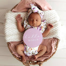 Snuggle Hunny Reversible Milestone Cards - Isla and Lilac