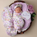 Snuggle Hunny Reversible Milestone Cards - Isla and Lilac