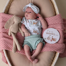 Snuggle Hunny Reversible Milestone Cards - Kittens and Pebble