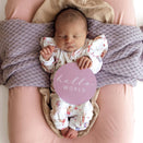 Snuggle Hunny Reversible Milestone Cards - Mermaid and Lilac