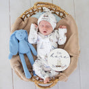 Snuggle Hunny Reversible Milestone Cards - Set Sail and Navy