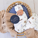 Snuggle Hunny Reversible Milestone Cards - Set Sail and Navy