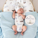 Snuggle Hunny Reversible Milestone Cards - Set Sail and Navy