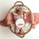 Snuggle Hunny Reversible Milestone Cards - Strawberry and Moss