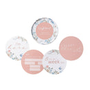 Snuggle Hunny Reversible Milestone Cards - Sweet Swallows and Rosa