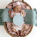 Snuggle Hunny Reversible Milestone Cards - Tea Party and Sage