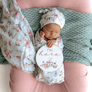 Snuggle Hunny Reversible Milestone Cards - Tea Party and Sage
