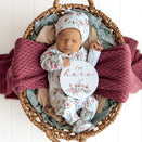 Snuggle Hunny Reversible Milestone Cards - Tea Party and Sage