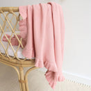 Snuggle Hunny Ruffle Knit Baby Blanket - Rosa