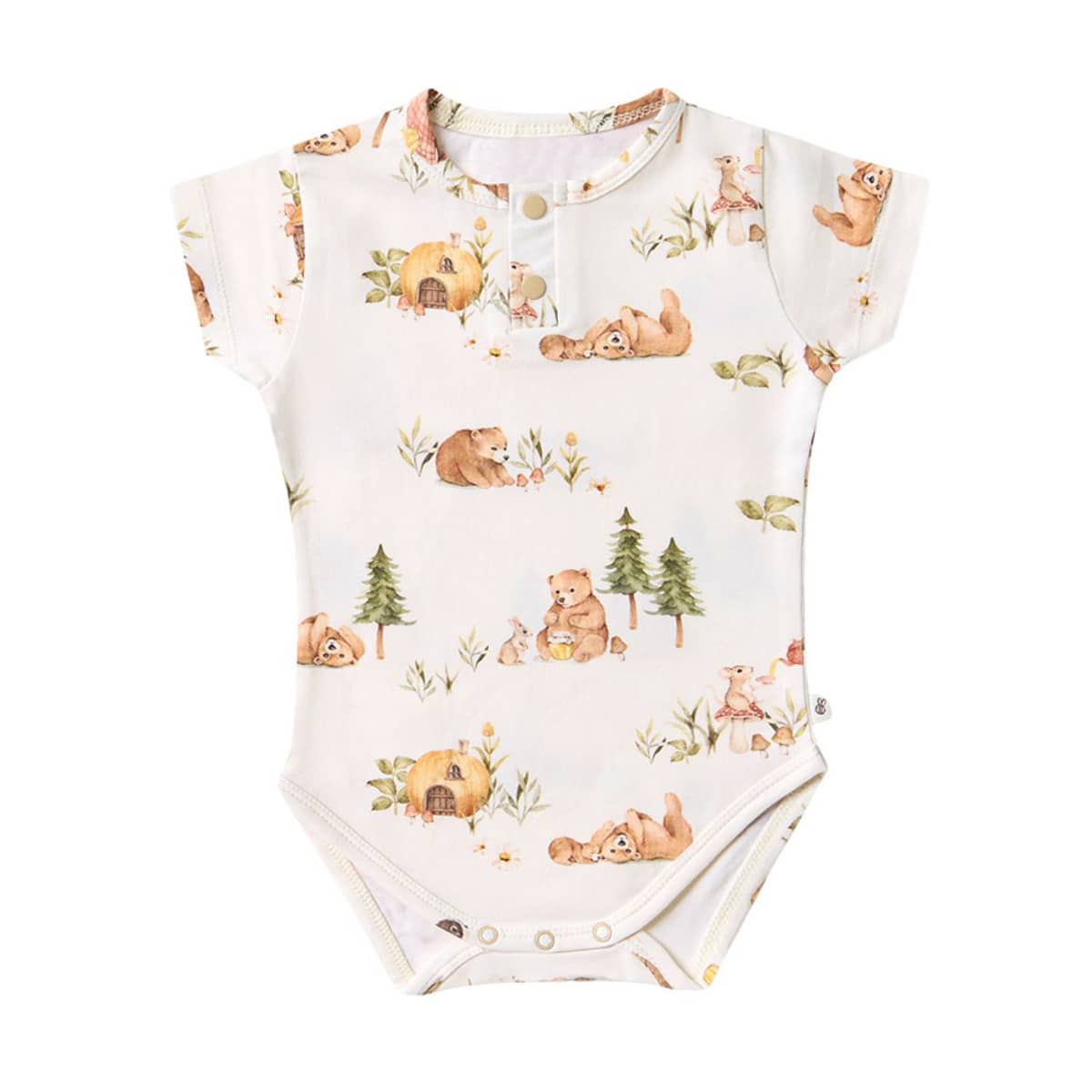 Snuggle Hunny Short Sleeve Bodysuit - Bears
