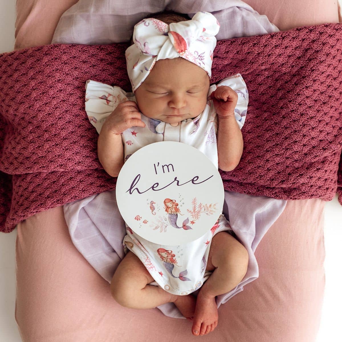 Snuggle Hunny Short Sleeve Bodysuit - Mermaid