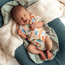 Snuggle Hunny Short Sleeve Bodysuit - Summer Palm