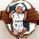 Snuggle Hunny Short Sleeve Bodysuit - Trains