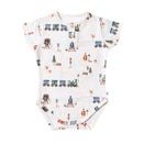 Snuggle Hunny Short Sleeve Bodysuit - Trains