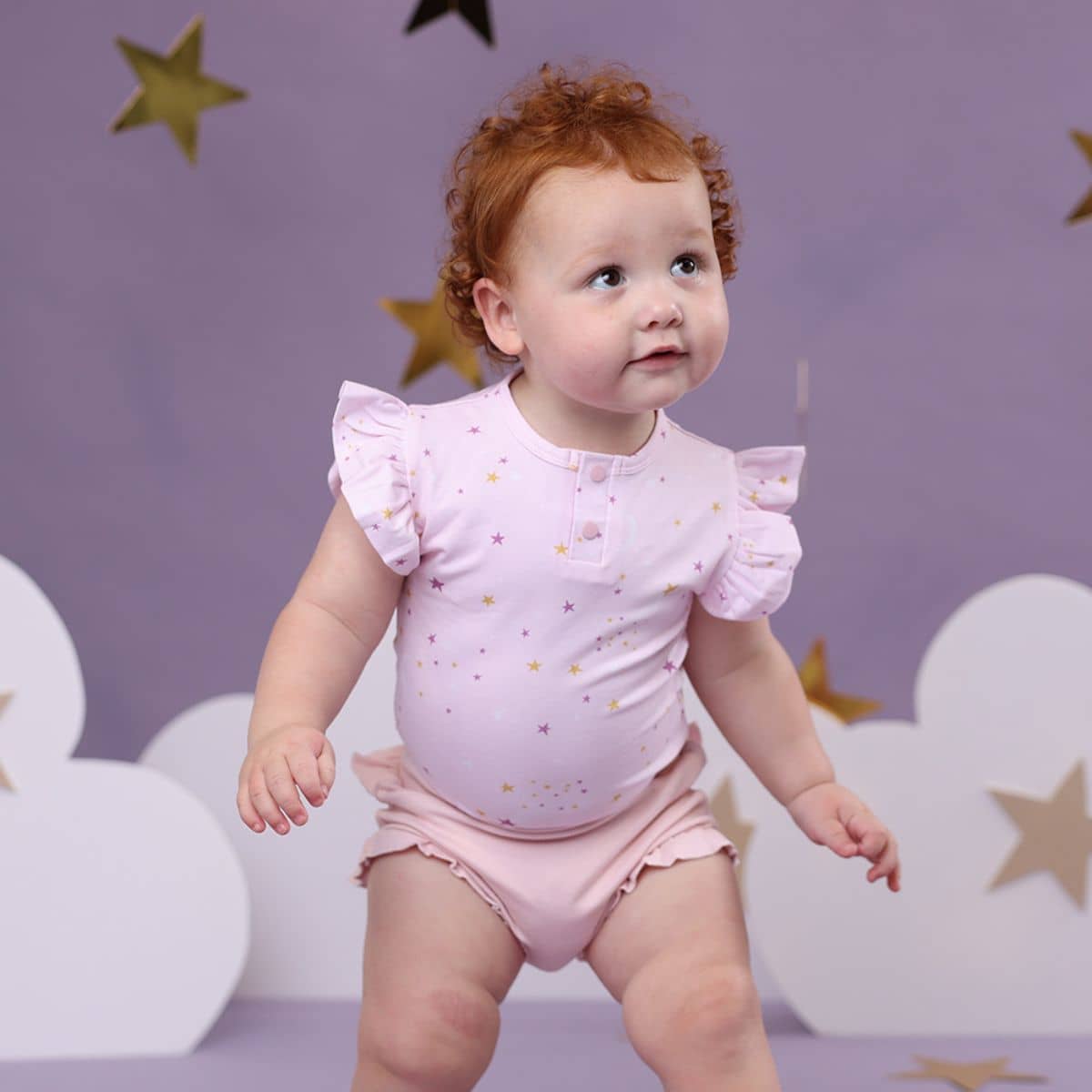Snuggle Hunny Short Sleeve Bodysuit - Twinkle