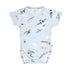 Snuggle Hunny Short Sleeve Kimono Bodysuit - Taking Flight