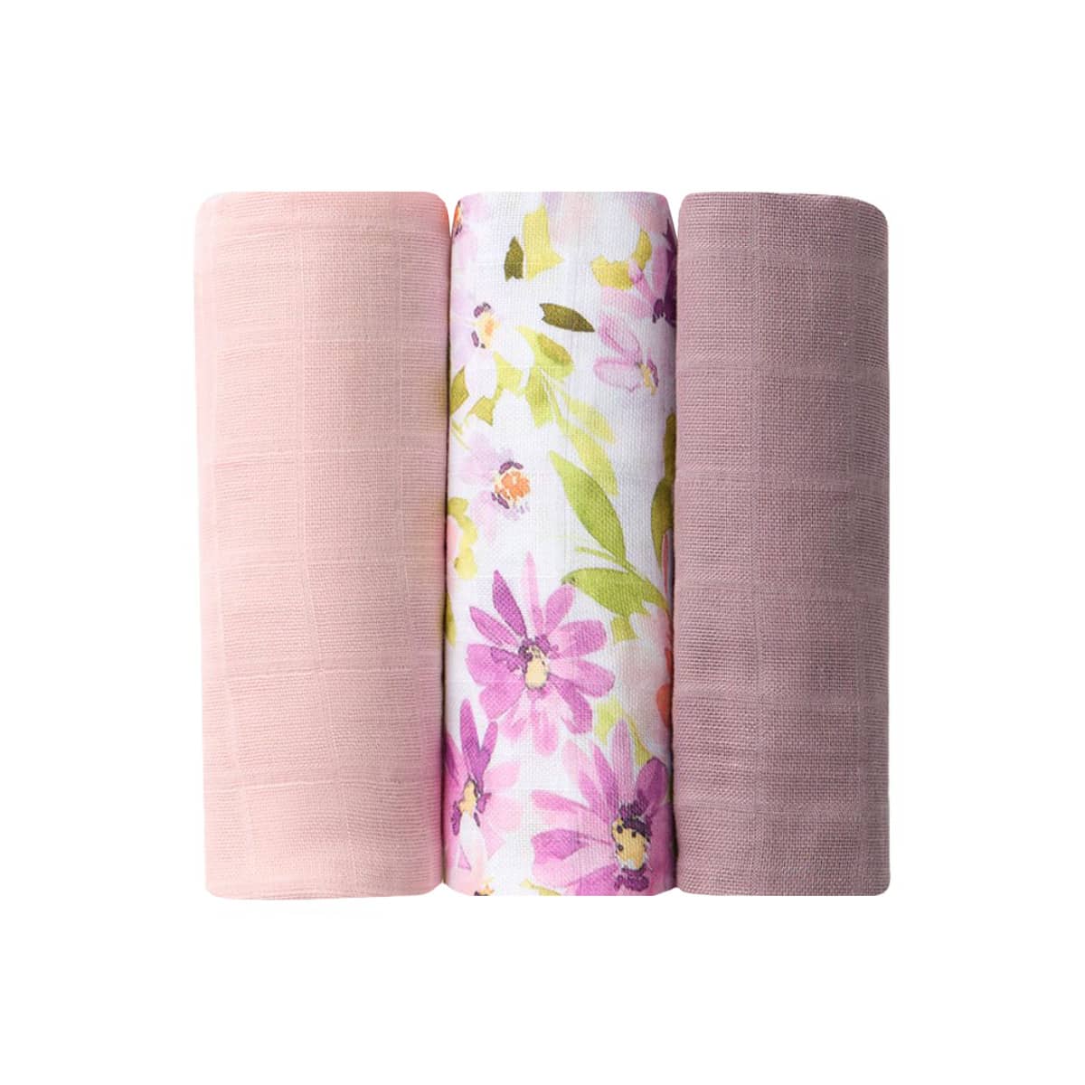 Snuggle Hunny Small Organic Muslin Cloths - Isla / Dusk / Fairytale