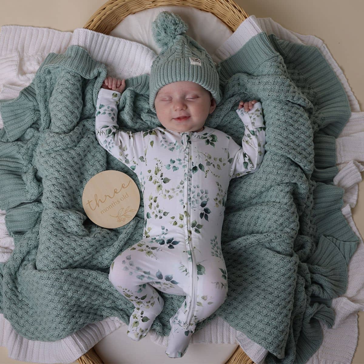 Snuggle Hunny Zip Footie - Eden